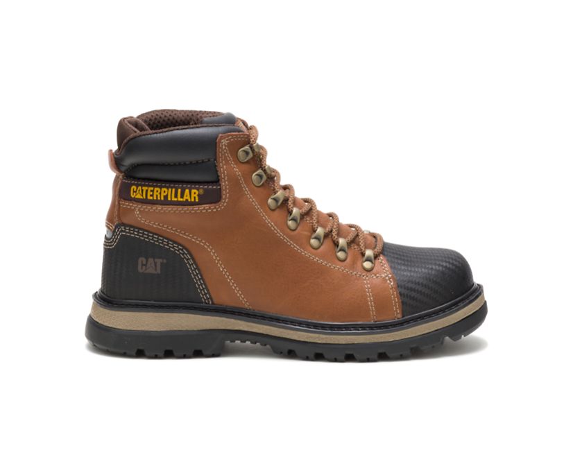 Panske Pracovne Topanky Caterpillar - Foxfield Steel Toe - Hnede ( 5376-DYIAH )